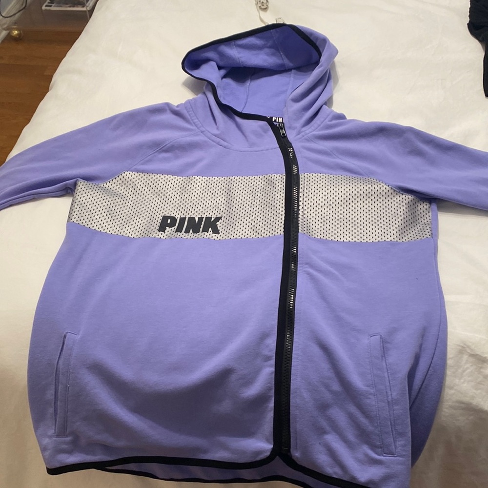 Pink cozy side sip with thumb holes
